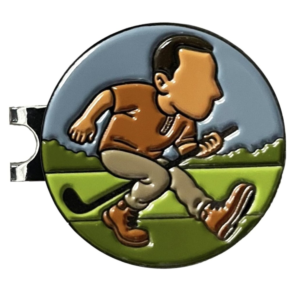 Balanced Co. Funny Golf Hat Clip with Enamel Magnetic Ball Marker (Feel The Flow)