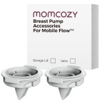 Momcozy Original Replacement Accessories for Upgraded Mobile Flow | Upgraded M9,Original Upgraded M9 Breastfeeding Parts,Valve2 Pack