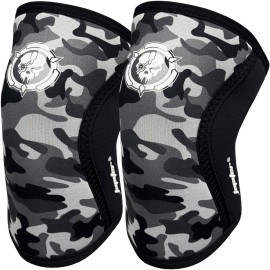 Knee Sleeves (1 Pair), 7mm Compression Knee Braces for Squats,Weightlifting,Powerlifting,Cross Training for Men & Women (X-Large)