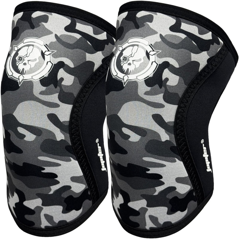 Knee Sleeves (1 Pair), 7mm Compression Knee Braces for Squats,Weightlifting,Powerlifting,Cross Training for Men & Women (Large)