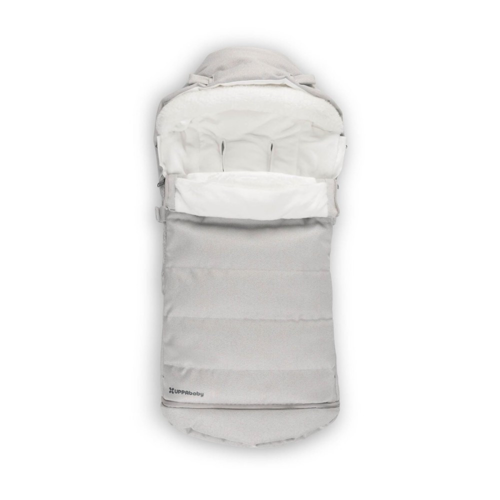 UPPAbaby CozyGanoosh 2-in-1 Seasonal Footmuff - Easily Attaches to UPPAbaby Strollers and RumbleSeat - Versatile, Ultra-Plush Zip-Out Liner for Cold Weather - Savannah (Pearl Gray Jacquard)