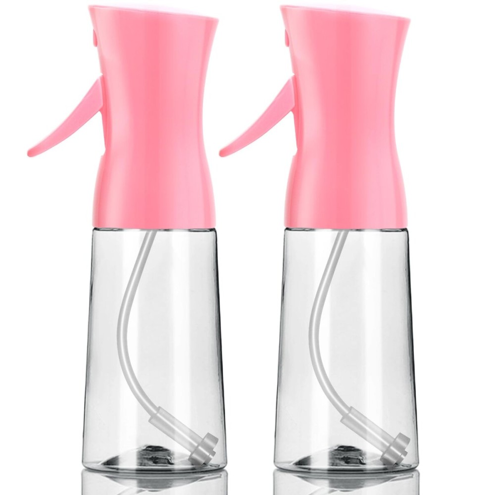 Spray Bottle,Fine Mist Spray for Hair,Ultra-Fine Continuous Spray Bottle for Skincare,Plant Care,Pet Grooming,Cleaning, Refillable Spray Container,Christmas Gift (2Pcs Light Pink)
