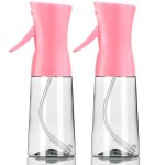 Spray Bottle,Fine Mist Spray for Hair,Ultra-Fine Continuous Spray Bottle for Skincare,Plant Care,Pet Grooming,Cleaning, Refillable Spray Container,Christmas Gift (2Pcs Light Pink)