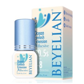 BEYELIAN Blue Eyelash Extension Glue 0.17fl.oz/5ml / 0.5Sec Drying Time/Retention - 7-8 Weeks/Blue Adhesive/Professional Hypoallergenic Formaldehyde-Free Lash Extension Glue Supplies