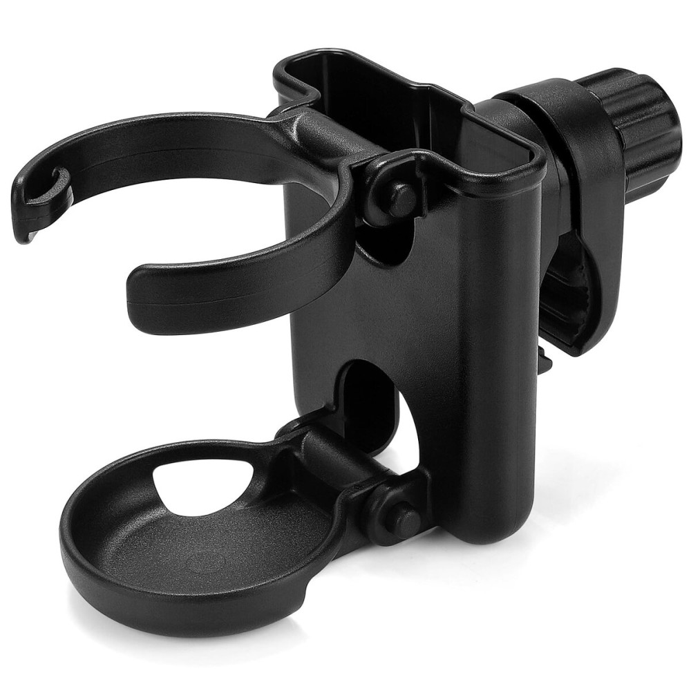 Accmor Stroller Cup Holder with Phone Holder, Foldable Universal Cup Holder, 360  Rotatable Bottle Holder for Stroller, Bike, Wheelchair, Walker, Scooter