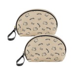 AmBealla 2PCS Cosmetic Bag Storage Purse Bag for Women,Cute Compact Travel Makeup Bag for Keys and Phone,Practical for Girls,Travel Bag for Toiletry