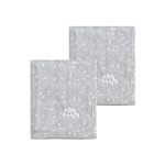 CREVENT 2Pcs 30\'\'X40\'\' Cute Cozy Fluffy Warm Baby Blankets for Infants Toddlers\' Bedding Crib Cot Stroller - Grey Cloud