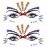 Mermaid Face Gems Stick Jewels for Women Cosplay Mermaid Halloween Club Eye Face Gems Stickers on Rave Party Gift for Kids Eye Face Jewels Temporary Tattoos Festival (Multicolored)