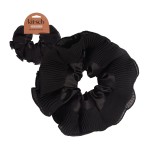 Kitsch Pleated Scrunchie for Women - No Crease Hair Ties No Damage, Stylish and Comfortable Fabric Ponytail Holders for Everyday Hairstyles & Spooky Season Looks | Ideal Gifts for Women - 1pc