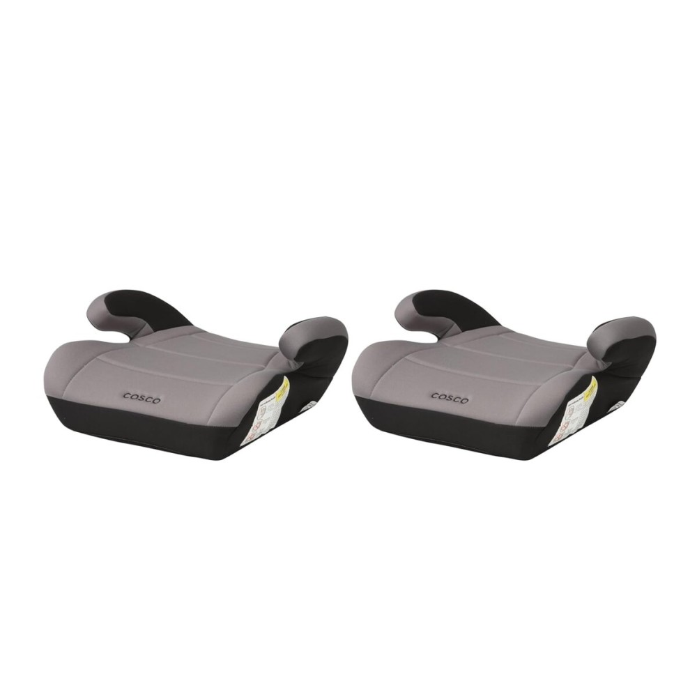 Cosco Kids Topside Booster Car Seat, Pack of 2, Lightweight Travel Chair, Easy-Clean Cover, Belt Guide, Fits 40-100 lbs, 43.4-57 in, Leo