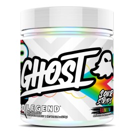 GHOST Legend Pre-Workout Powder, Sour Strips - 30 Servings - Pre-Workout for Men & Women with Choline, L-Citrulline, & Beta Alanine for Energy & Focus