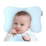 WelsLife Soft Hypoallergenic Baby Head & Neck Support Organic Cotton Cover Machine Washable (Marble Grey)