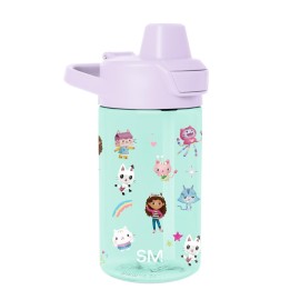 Simple Modern Gabby\'s Dollhouse Kids Tritan Plastic Summit Water Bottle | 12 oz BPA-Free Cup with Covered Leak Proof Straw Lid for Girls, Toddlers | Gabby\'s Friends