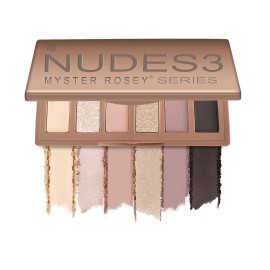 MYSTER ROSEY Nudes Series Mini Eyeshadow Palette, Velvety Matte Finish, 6 Nude Taupe & Brown Neutral Eye Shadows, Travel Friendly Size, Vegan, Cruelty-free,Long-lasting