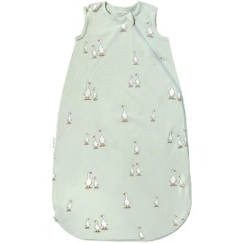 Ecolino Organic Cotton Baby Sleep Sack - 2-Way Zipper Baby Wearable Blanket - Newborn Sleeping Bag Sack - 0-6 Months - Goose