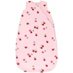 Ecolino Organic Cotton Baby Sleep Sack - 2-Way Zipper Baby Wearable Blanket - Infant Sleeping Bag Sack - 6-18 Months - Cherry