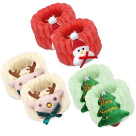 Women\'s Wrist Towels for Washing Face, Microfiber Spa Wash Towel Band, Face Washing Absorbent Wristbands,6PCS