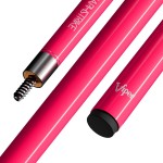 Viper Graphstrike 58 2-Piece Fiberglass Graphite Composite Billiard/Pool Cue, Pink, Unwrapped