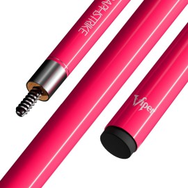 Viper Graphstrike 58 2-Piece Fiberglass Graphite Composite Billiard/Pool Cue, Pink, Unwrapped