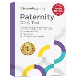 HomePaternity DNA Paternity Testing for Child and Father, FedEx Return, Over 99.99% Confidence, All Fees Included, Fast Results