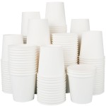Huifany 100 Pack 5 oz Paper Cups, Small Bathroom Cups Disposable Paper Cup for Mouthwash,Hot/Cold Beverage Drinking Cup for Party, Picnic, BBQ, Travel and Event