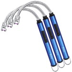 SUPRUS Electric Candle Lighter USB Type C Rechargeable Lighter Steel Shell & Hanging Hook with 360 Flexible Neck(Dark Blue, 3)