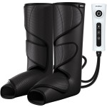 CINCOM Leg Massager for Circulation and Pain Relief, Air Compression Calf Foot Massagers Helpful for Relaxation, Gifts for Mom and Dad (with 2 Extensions)