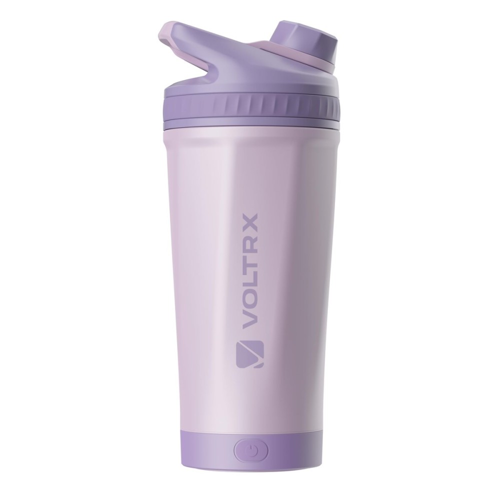 VOLTRX ChillMix Shaker Bottle Insulated Stainless Steel - USB C Rechargeable Electric Protein Shake Mixer, Shaker Cups for Protein Shakes and Meal Replacement, Dream Purple, 16 oz