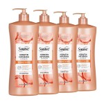Suave Professionals Smoothing Shampoo For Dry Hair Keratin Infusion Hair Shampoo with 48-hour Frizz Control, 28 Fl Oz (Pack of 4)