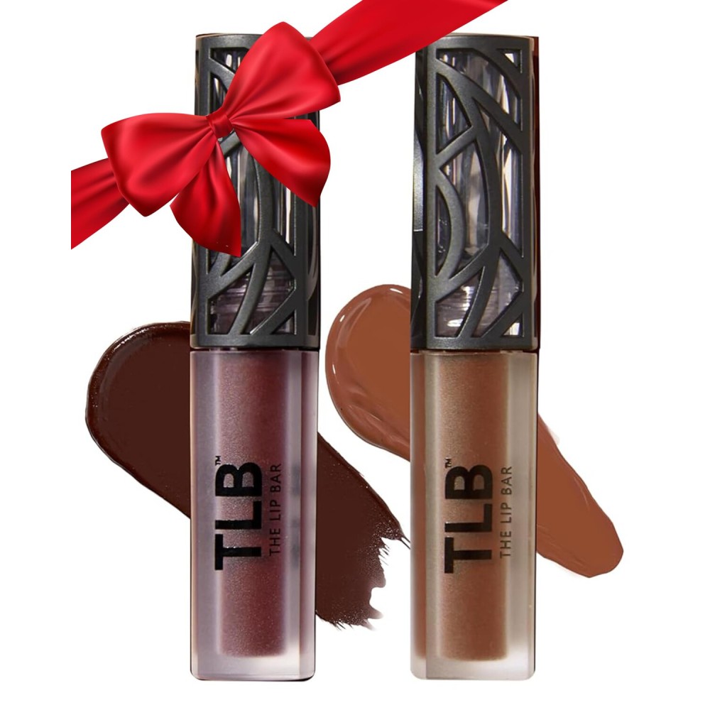 The Lip Bar - Nonstop Liquid Matte Lipstick Mini 2-Pack, Naturalista (Soft Brown) + Low Key - High Pigment - One Swipe - Long Lasting - Jojoba Oil & Vitamin E - Vegan - .24 fl oz each