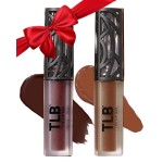 The Lip Bar - Nonstop Liquid Matte Lipstick Mini 2-Pack, Naturalista (Soft Brown) + Low Key - High Pigment - One Swipe - Long Lasting - Jojoba Oil & Vitamin E - Vegan - .24 fl oz each