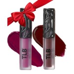 The Lip Bar - Nonstop Liquid Matte Lipstick Mini 2-Pack, Muse (Deep Berry) + Rebel (Deep Burgundy) - High Pigment - One Swipe - Long Lasting - Jojoba Oil & Vitamin E - Vegan - .24 fl oz
