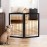 ZJSF Freestanding Foldable Dog Gate for House Extra Wide Wooden Indoor Puppy Gate Stairs Doorways Pet Gate Tall Dog Fence 2 Panels Fence Black