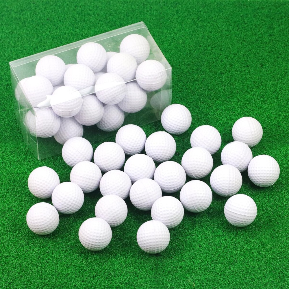 Bac-kitchen 26 Pack Foam Golf Practice Balls - Realistic Feel and Limited Flight Training Balls for Indoor or Outdoor White