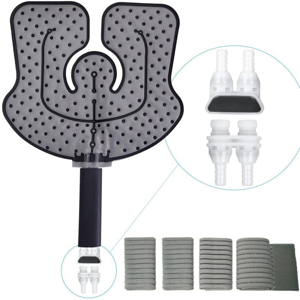 NEHOO Universal Pad for Cold Therapy System, Attachment for Ice Therapy Machine, Including One Pair of Dual-Connectors, Suitable for 1/4 Inner Diameter Hose, Watch Product Video About Compatibility