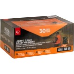 IRIS USA Hand Warmers, Extra Large - 30 Individual Warmers, Up to 18-Hour Heat Packs for Hot Hands Feet & Body, Unique Camo Pattern, Disposable Portable Pocket Warmers Bulk for Camping Skiing Outdoor