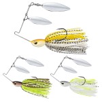 TRUSCEND Swim or Jig Fishing Spinner Baits for Freshwater and Saltwater, Jigs Fishing Lures for Trout Bass Walleye Crappie Salmon Pike, Spinnerbait Bass Lure 1/2oz