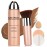 QIUFSSE Airbrush Foundation Makeup Spray Full Coverage Foundation for Mature Skin,Long-lasting Airbrush Flawless Setting Spray,Waterproof Foundation for Smooth Radiant Skin (08 Tan)