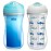 Chicco Double-Wall Insulated Sippy Cup with Bite-Proof Rim Spout and Spill-Free Lid 9oz. | Top-Rack Dishwasher Safe | Easy to Hold Ergonomic Indents | Blue/Sharks, 2pk | 12+ months