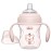 Chicco Transition Sippy Cup with Silicone Spout and Spill-Free Lid 7oz. | Calibration Markings | Removable Handles | Top-Rack Dishwasher Safe | Easy to Hold with Ergonomic Indents | Blush | 4+ months