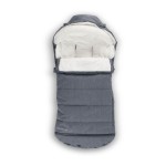 UPPAbaby CozyGanoosh 2-in-1 Seasonal Footmuff - Easily Attaches to UPPAbaby Strollers + RumbleSeat - Versatile, Ultra-Plush Zip-Out Liner for Cold Weather - Julian (Dusty Blue)