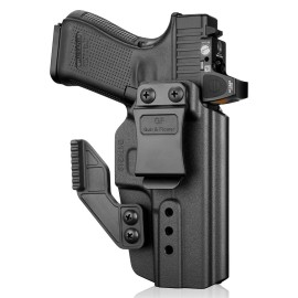 IWB Holster with Claw | Optic Cut | Fits for Glock 19/ 19X/ 34/44/ 45 (Gen 1-5), G32 (Gen 3-4) & MOS Models | Adjustable Cant & Retention | Right Hand