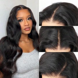 Uveous 22 Inch Glueless Wigs Human Hair Pre Plucked Pre Cut for Beginner friendly HD Lace Body Wave Lace Wigs Human Hair 180% Density 3 Seconds to Wear Glueless Wigs