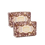 Panier des Sens - Shea Butter Soap Bar - Extra-Gentle Enchanted Spices Soap - Christmas Limited Edition - 97% Natural Ingredients - Spiced Sweet Scent - Made in France - 2x7oz - Christmas Gift Set