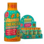 Vitamin Energy Immune+ Extra Strength Energy Shot Pineapple Punch 8 Pack, 260mg Natural Caffeine, B-Vitamins, Citicoline, Green Tea, Immunity & Focus Support, Zero Sugar, Gluten-Free 1.93 fl oz