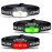 HOKOILN Headlamp Rechargeable 3 Pack, 1300 Lumen Ultra-Bright Head Lamp with Red Light, Waterproof Motion Sensor Head Lights for Forehead with White Green, 14 Modes Adjustable Headlight,Cool Black