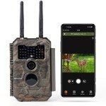 GardePro E6+ WiFi Trail Camera (Non-Cellular), 64MP Game Camera with Dual Antennas & 165 ft WiFi Range, No Glow Night Vision, Motion Activated