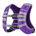 PACEARTH Weighted Vest,6lb/8lb/10lb/12lb/16lb/20lb/25lb/30lb Weight Vest with Reflective Stripe, Body Weight Vests for Women, Men, Weight Loss Workout, Strength Training, Running, Walking, Jogging