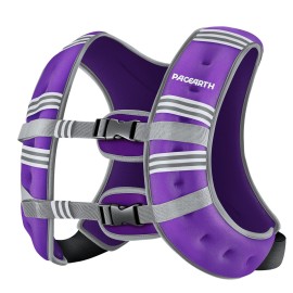 PACEARTH Weighted Vest,6lb/8lb/10lb/12lb/16lb/20lb/25lb/30lb Weight Vest with Reflective Stripe, Body Weight Vests for Women, Men, Weight Loss Workout, Strength Training, Running, Walking, Jogging