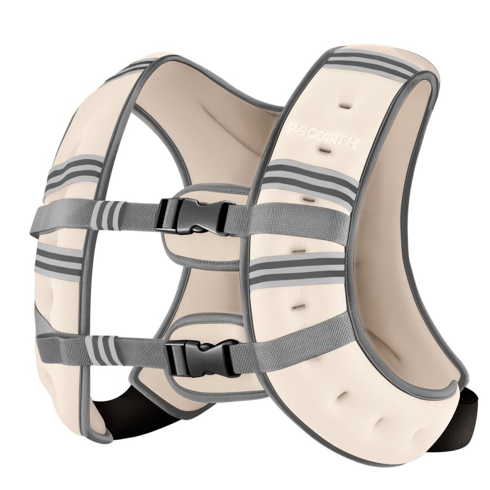 PACEARTH Weighted Vest,6lb/8lb/10lb/12lb/16lb/20lb/25lb/30lb Weight Vest with Reflective Stripe, Body Weight Vests for Women, Men, Weight Loss Workout, Strength Training, Running, Walking, Jogging